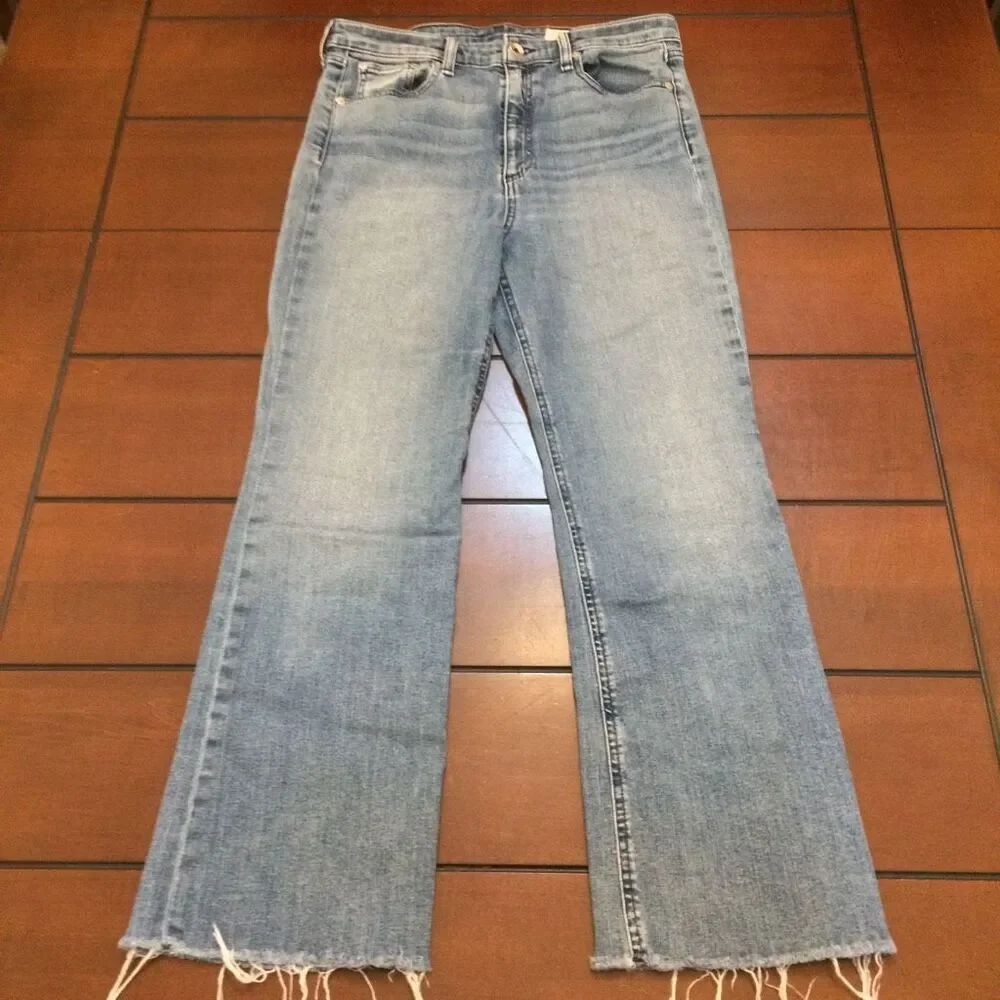 Rag & bone Nina ankle high rise flare jeans 29 light wash